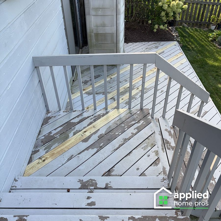 Deck stair repair in Naperville
